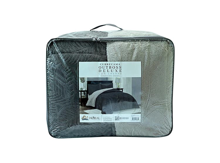 CUBRECAMA DORAL SENSES SHERPA 1.5PL D2 GRIS - 4