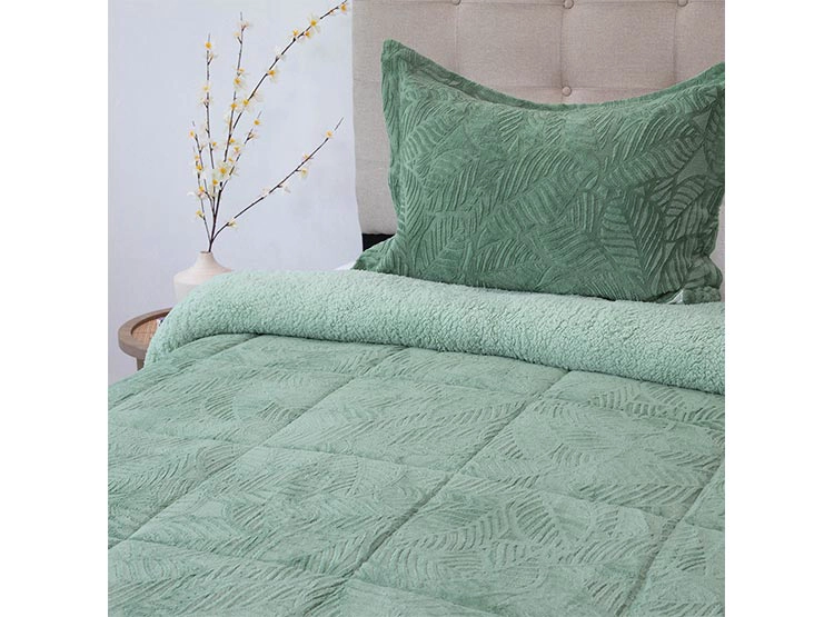 CUBRECAMA DORAL SENSES SHERPA 1.5PL D2 VERDE - 2