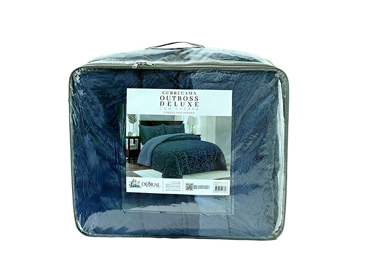 CUBRECAMA DORAL SENSES SHERPA 2PL D1 AZUL - 5