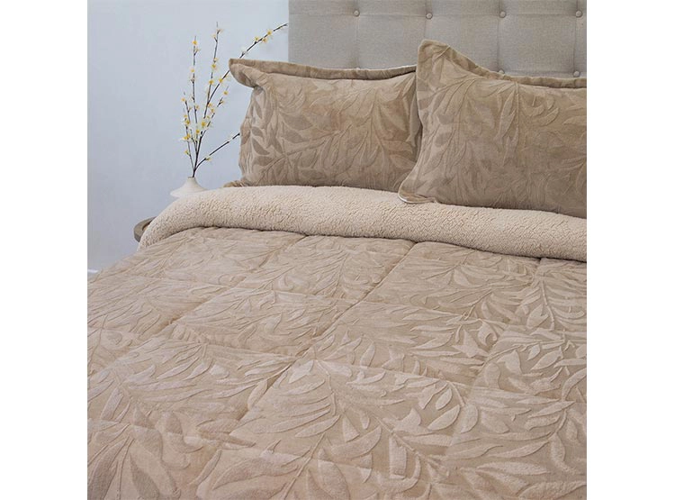 CUBRECAMA DORAL SENSES SHERPA 2PL D1 BEIGE - 2