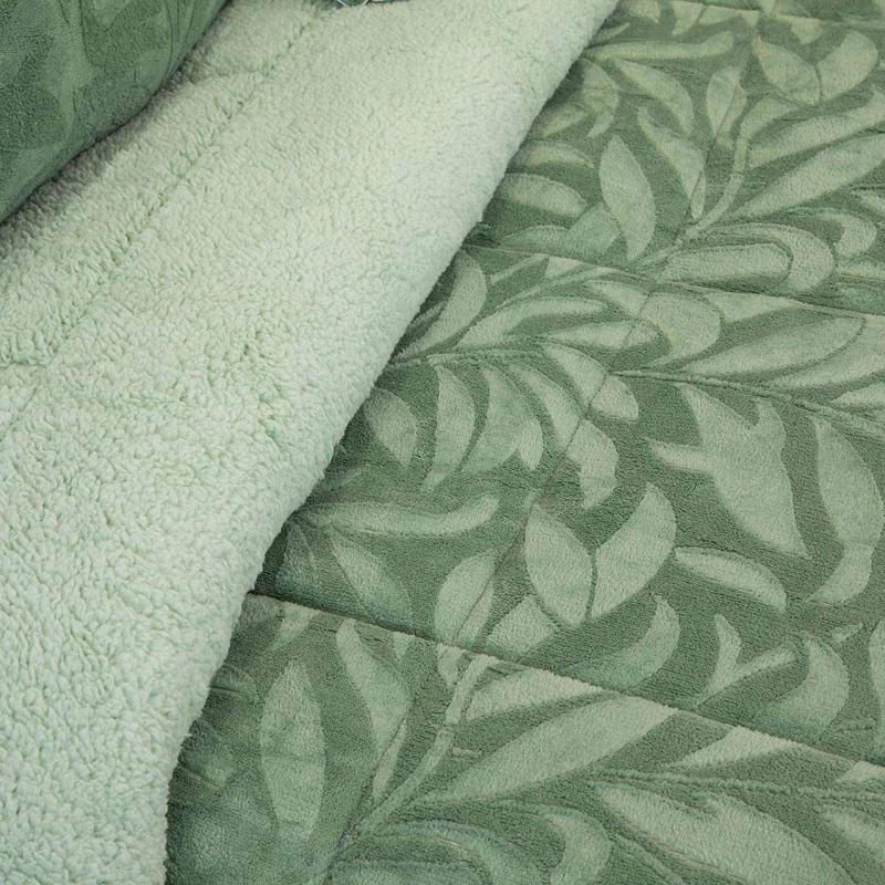 CUBRECAMA DORAL SENSES SHERPA 2PL D1 VERDE - 3