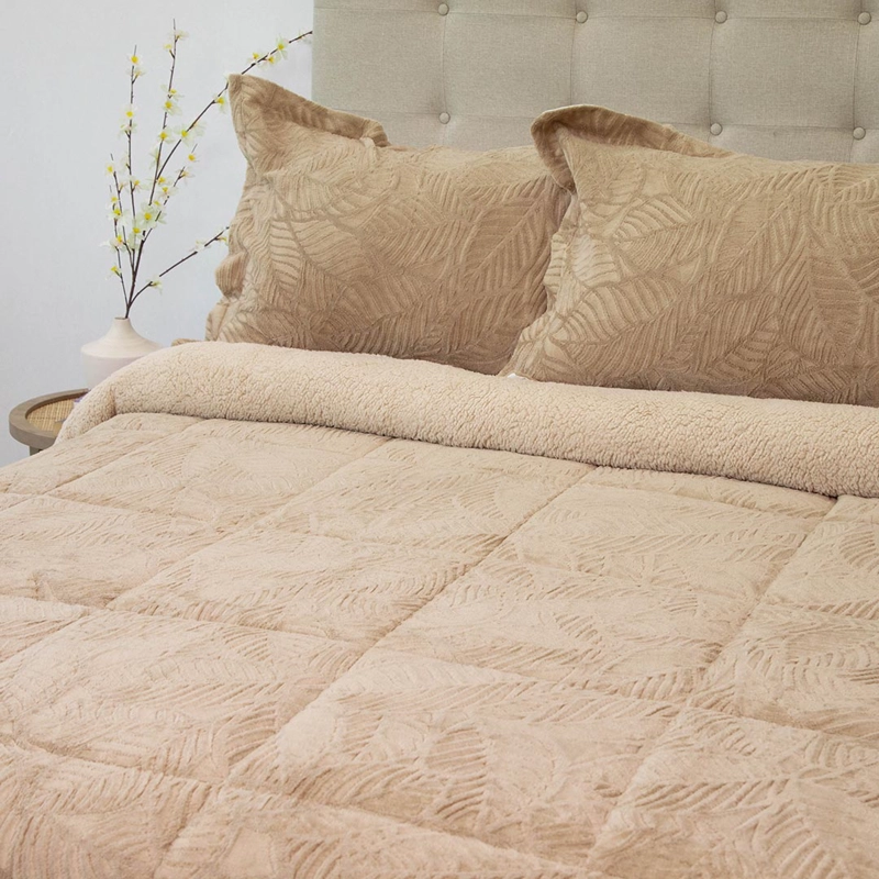 CUBRECAMA DORAL SENSES SHERPA 2PL D2 BEIGE - 2