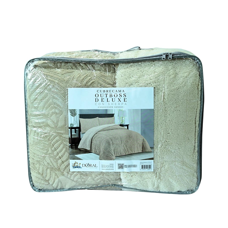 CUBRECAMA DORAL SENSES SHERPA 2PL D2 BEIGE - 4