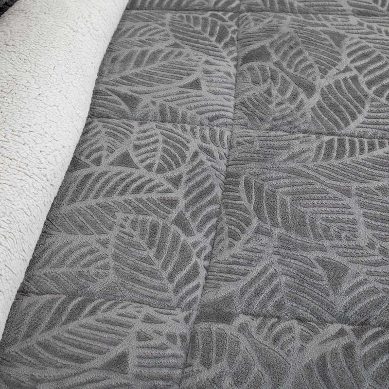 CUBRECAMA DORAL SENSES SHERPA 2PL D2 GRIS - 3