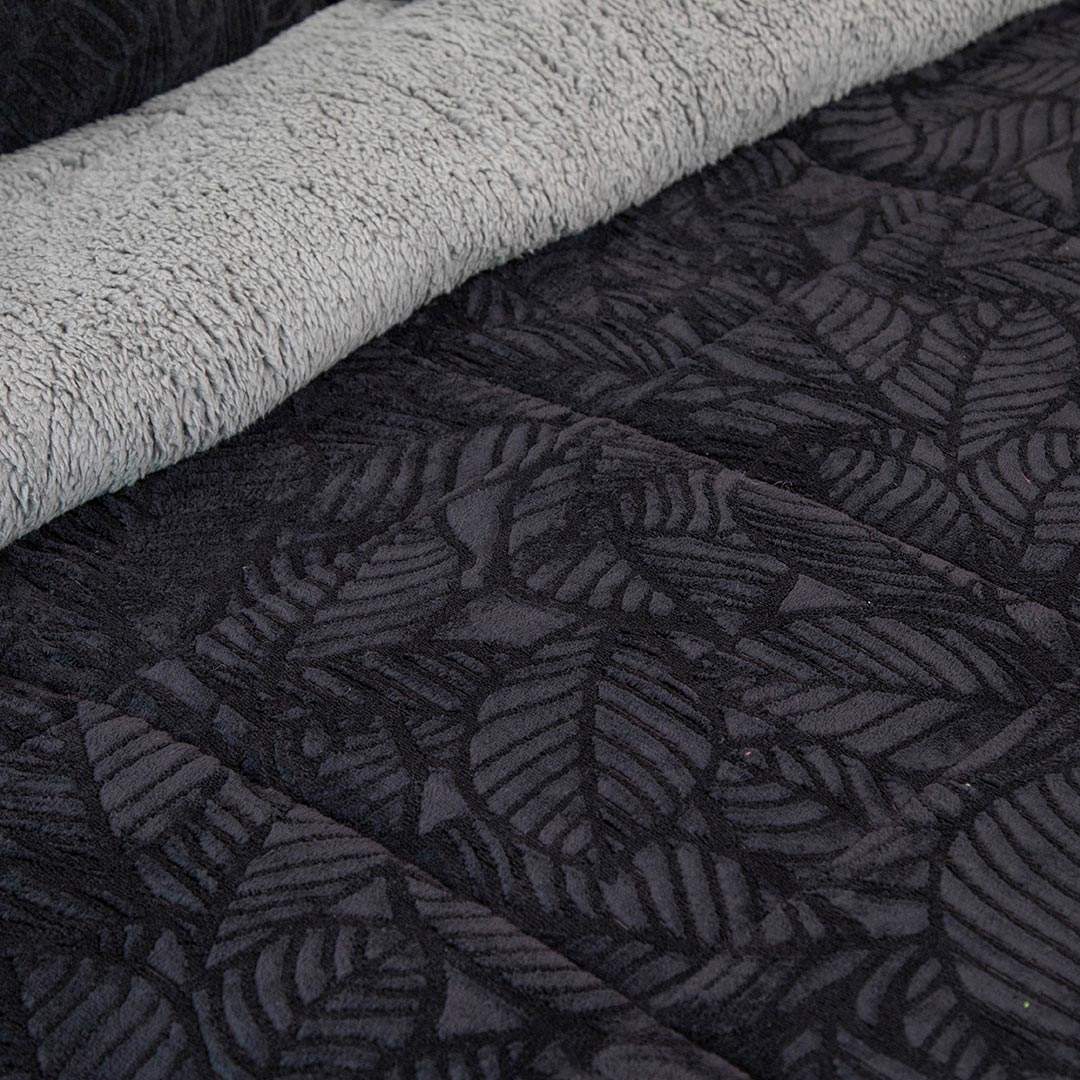 CUBRECAMA DORAL SENSES SHERPA 2PL D2 NEGRO - 3