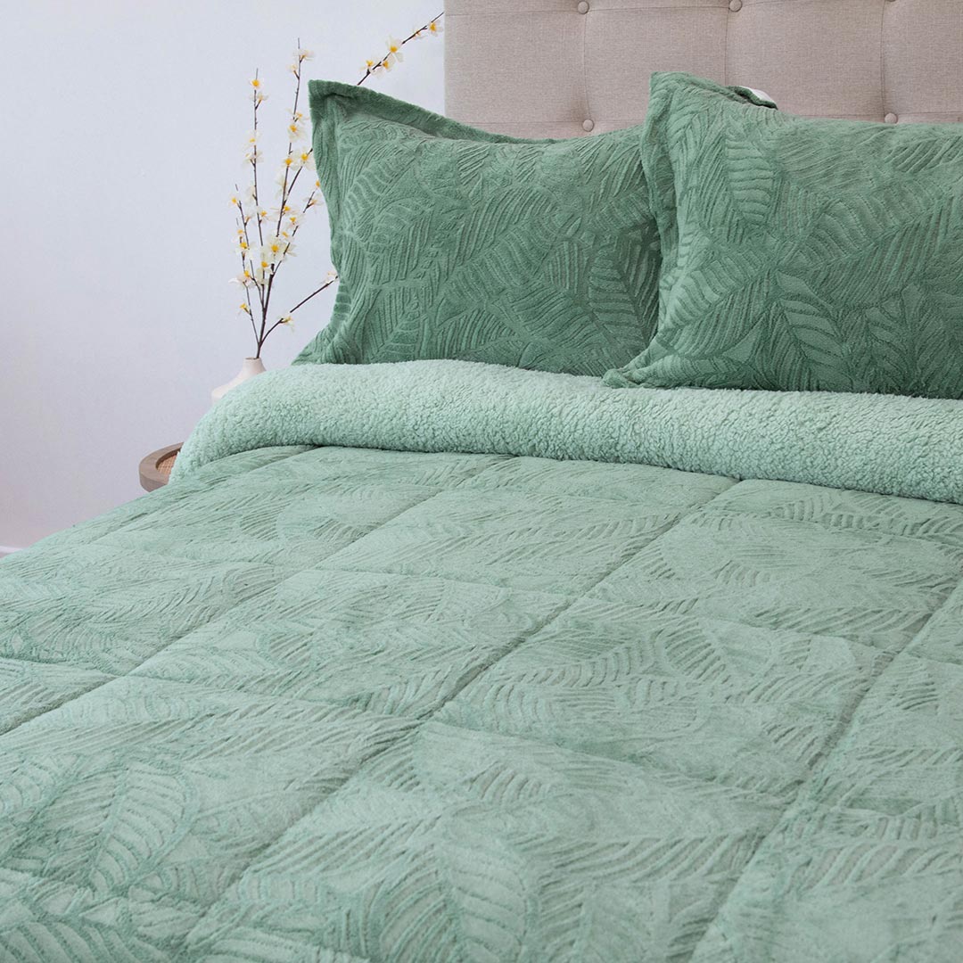 CUBRECAMA DORAL SENSES SHERPA 2PL D2 VERDE - 2