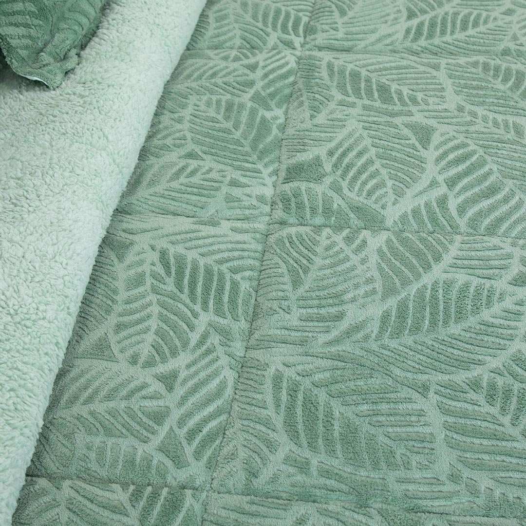 CUBRECAMA DORAL SENSES SHERPA 2PL D2 VERDE - 3
