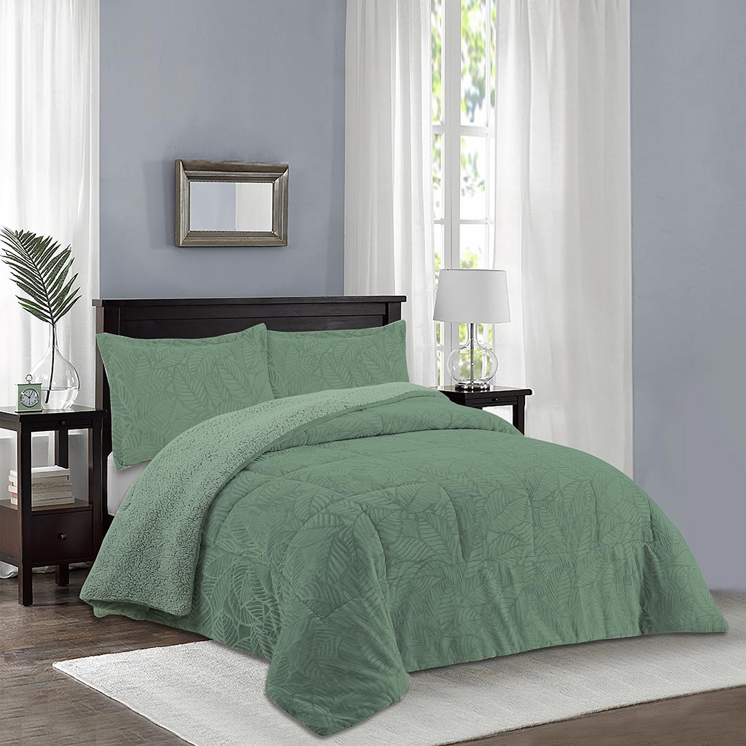 CUBRECAMA DORAL SENSES SHERPA 2PL D2 VERDE - 4