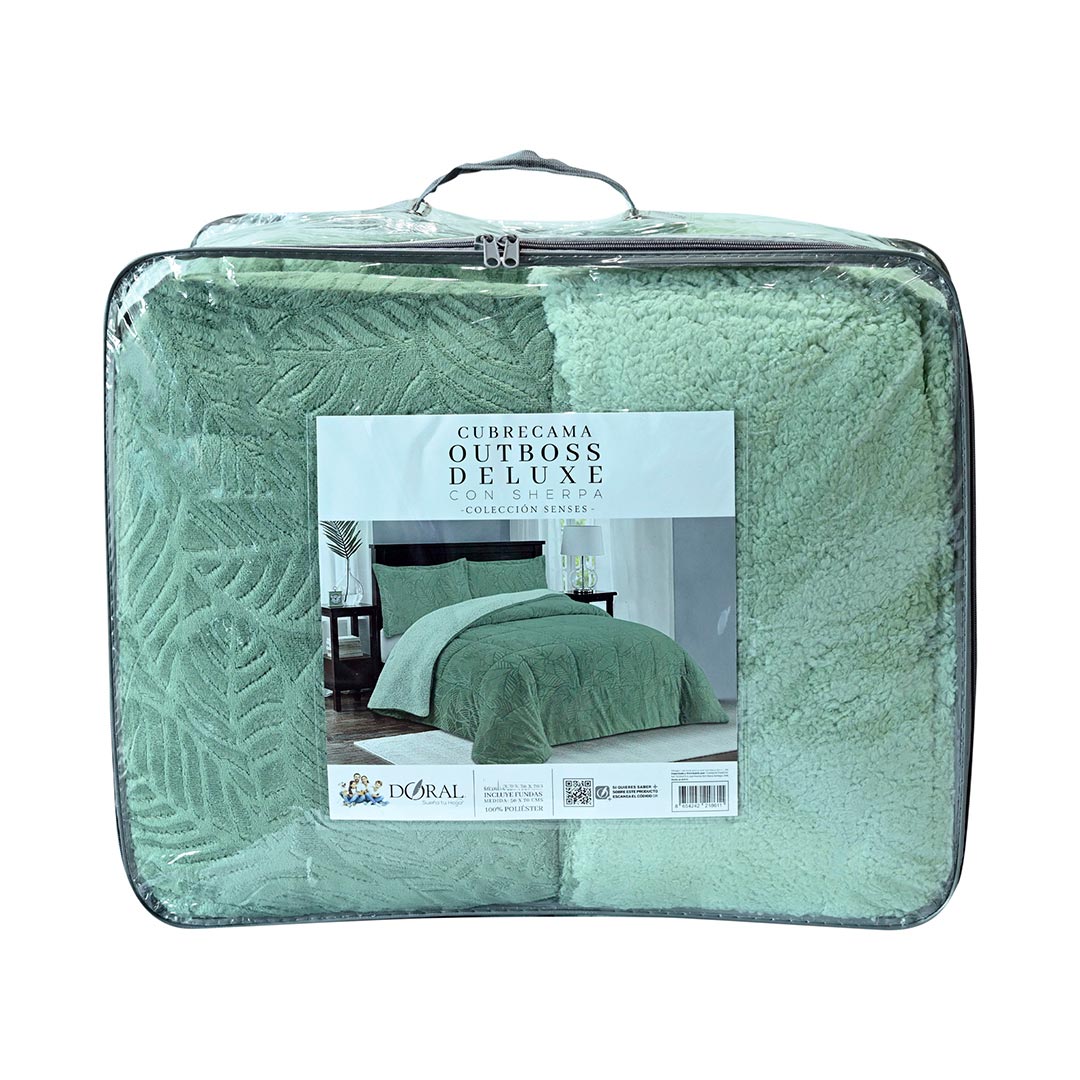 CUBRECAMA DORAL SENSES SHERPA 2PL D2 VERDE - 5