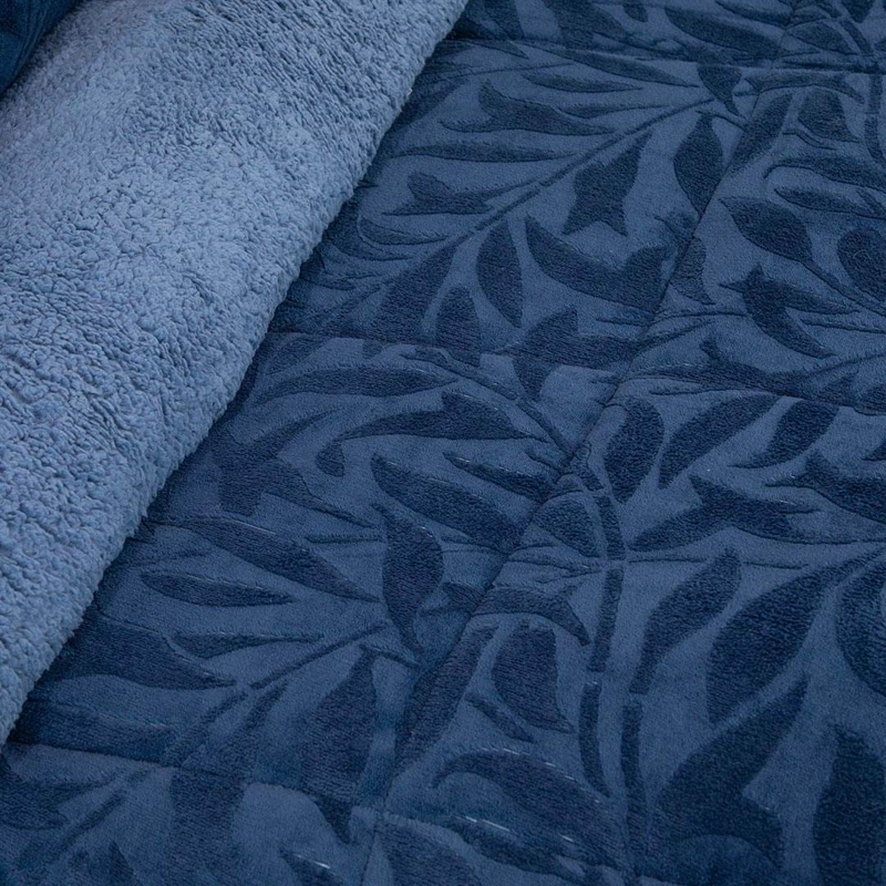 CUBRECAMA DORAL SENSES SHERPA KING D1 AZUL - 3