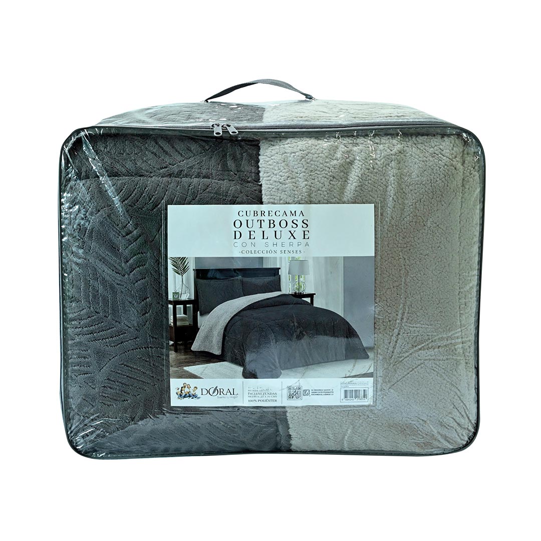 CUBRECAMA DORAL SENSES SHERPA KING D2 GRIS - 4