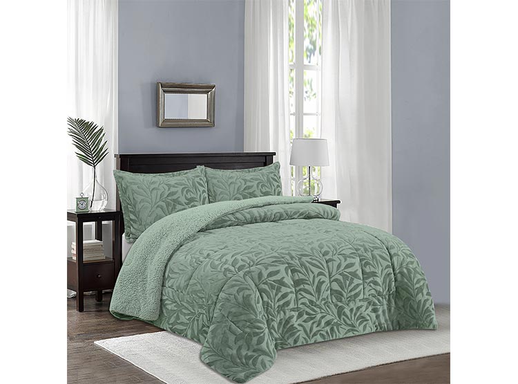 CUBRECAMA DORAL SENSES SHERPA SÚPER KING D1 VERDE - 5