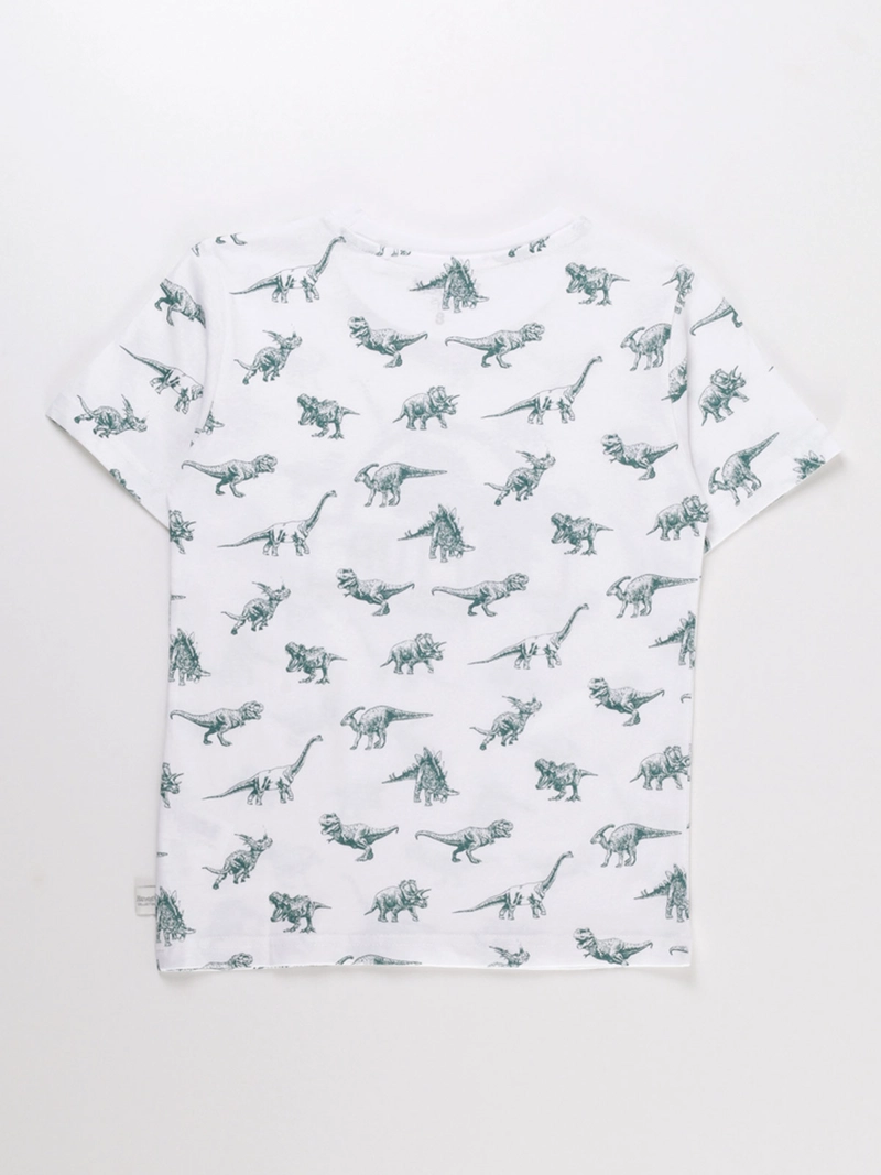 POLERA MANGA CORTA ALGODÓN NIÑO HARVEST PRINT - 2