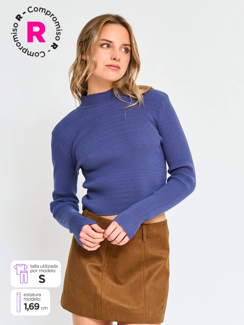 SWEATER MANGA LARGA MUJER INDEX BÁSICO