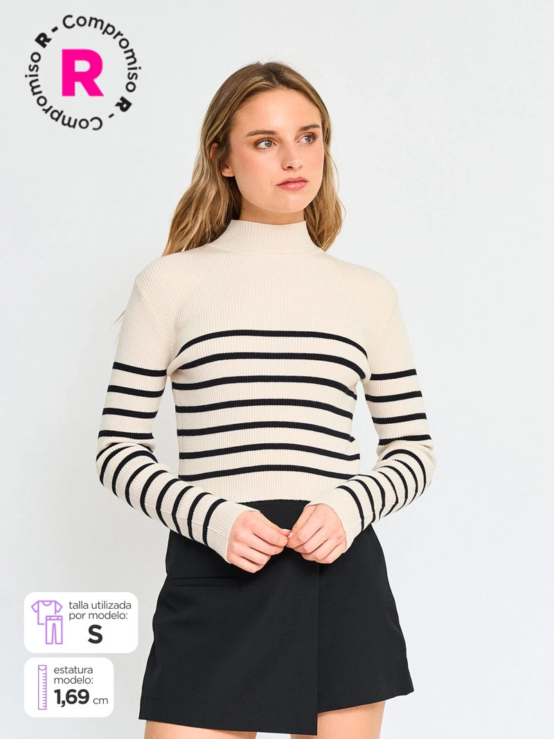 SWEATER MANGA LARGA MUJER INDEX BÁSICO - 1