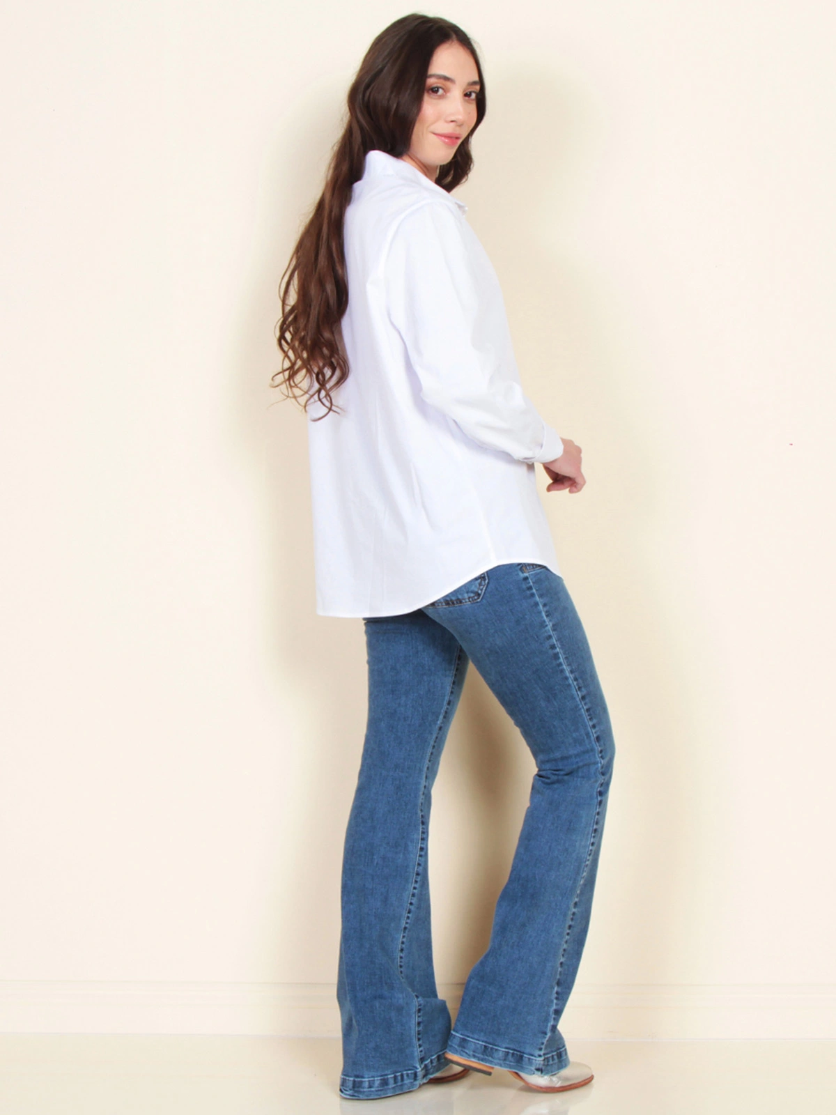 BLUSA MUJER WADOS MANGA LARGA ABOTONADA - 2