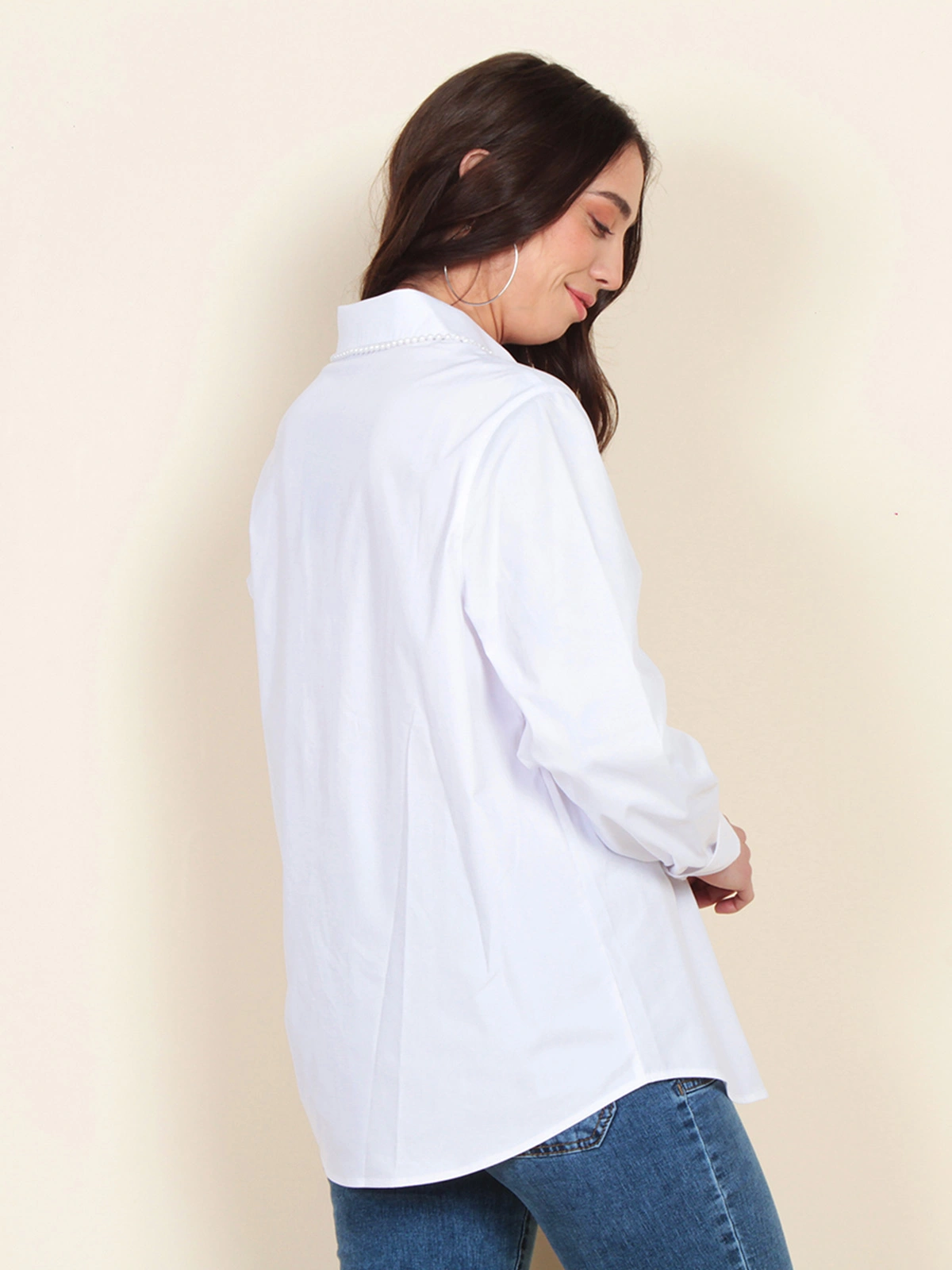 BLUSA MUJER WADOS MANGA LARGA ABOTONADA - 5