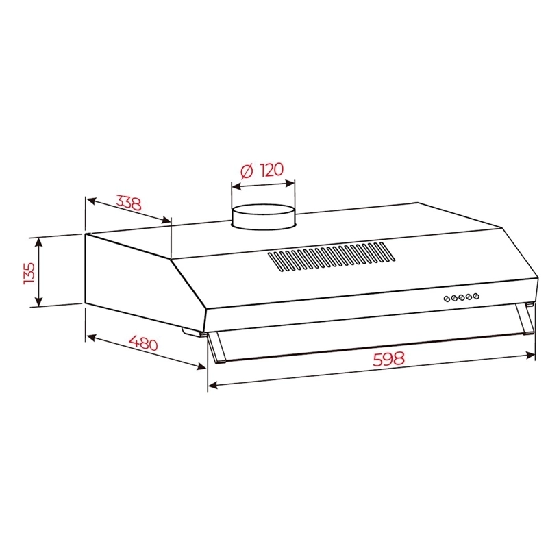 CAMPANA TEKA CONVENCIONAL 60CM CX62120 BK - 9