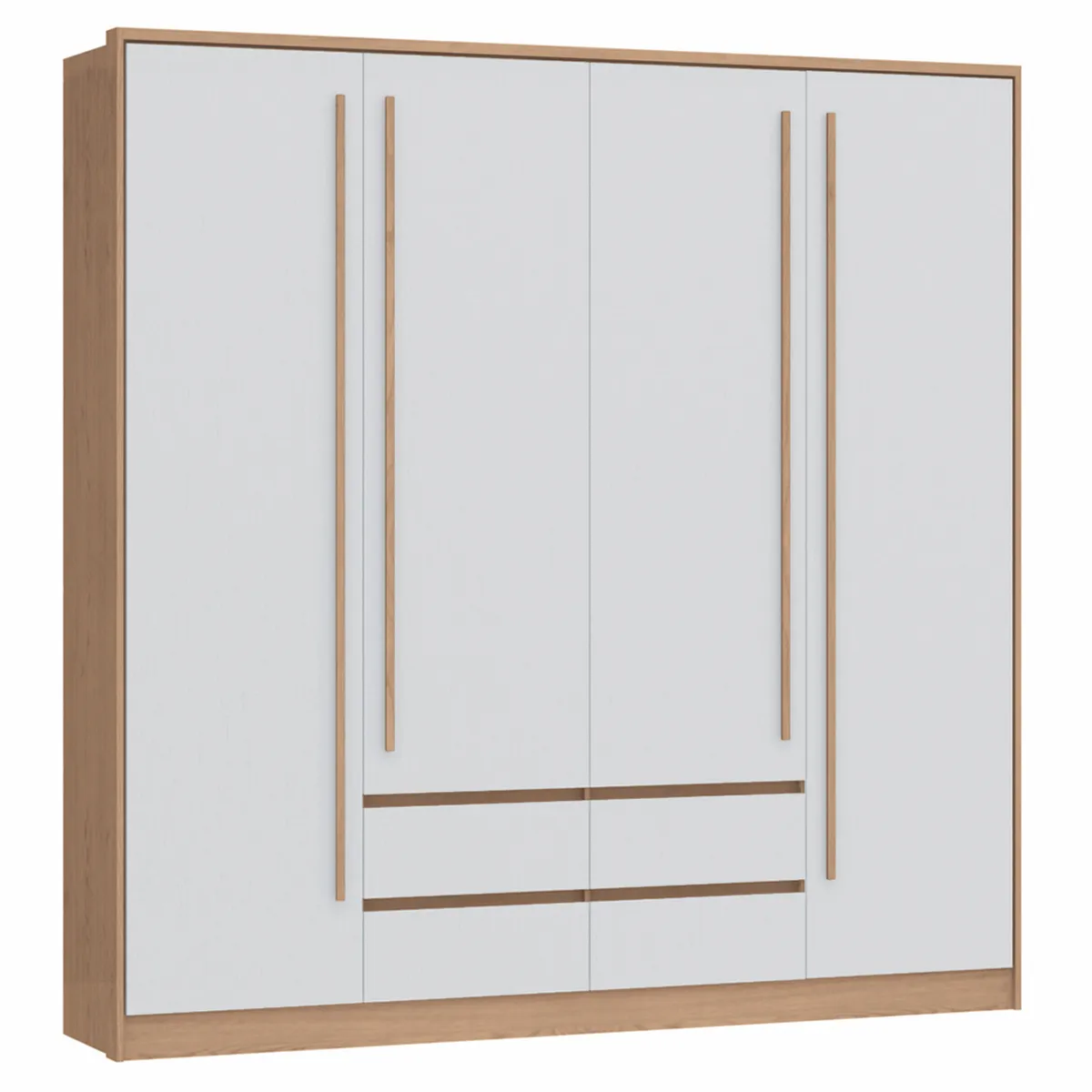 CLÓSET VEKKA HOME ASTOR 4 PUERTAS 4 CAJONES CAFÉ