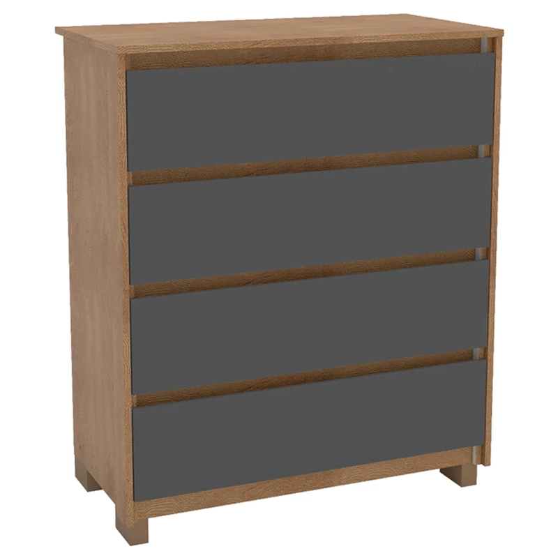 CÓMODA VEKKA HOME COIMBRA 4 CAJONES GRIS - 3