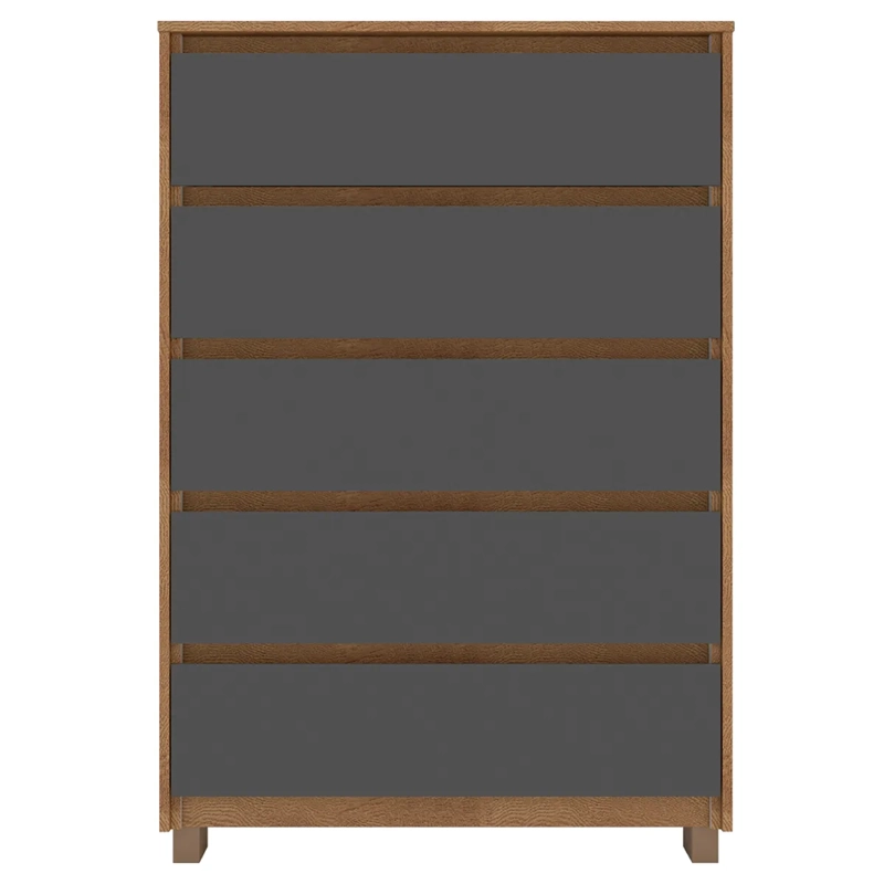 CÓMODA VEKKA HOME COIMBRA 5 CAJONES GRIS - 2