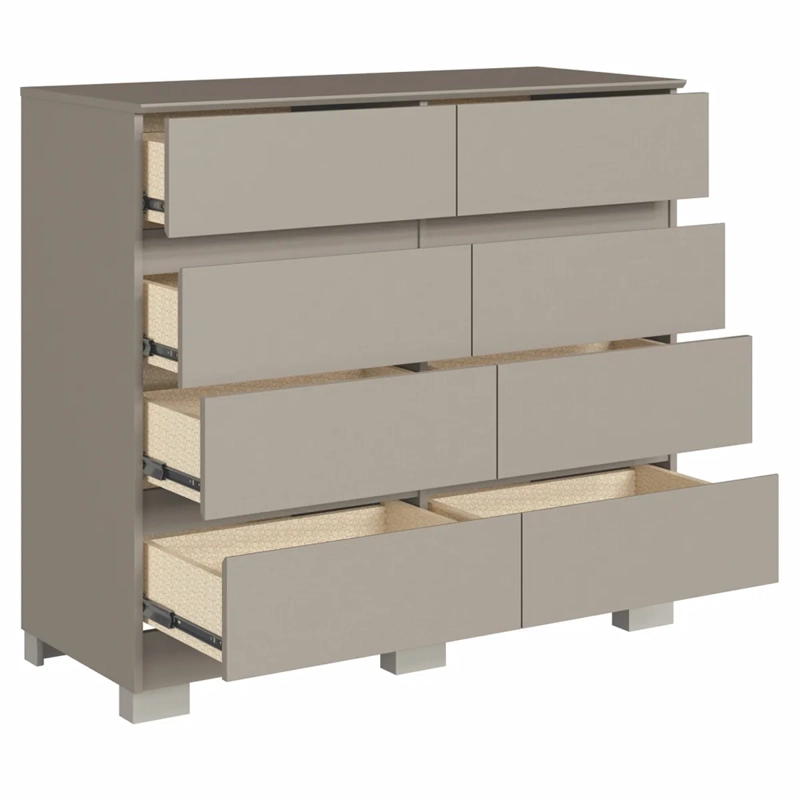 CÓMODA VEKKA HOME LARA 8 CAJONES GRIS - 4