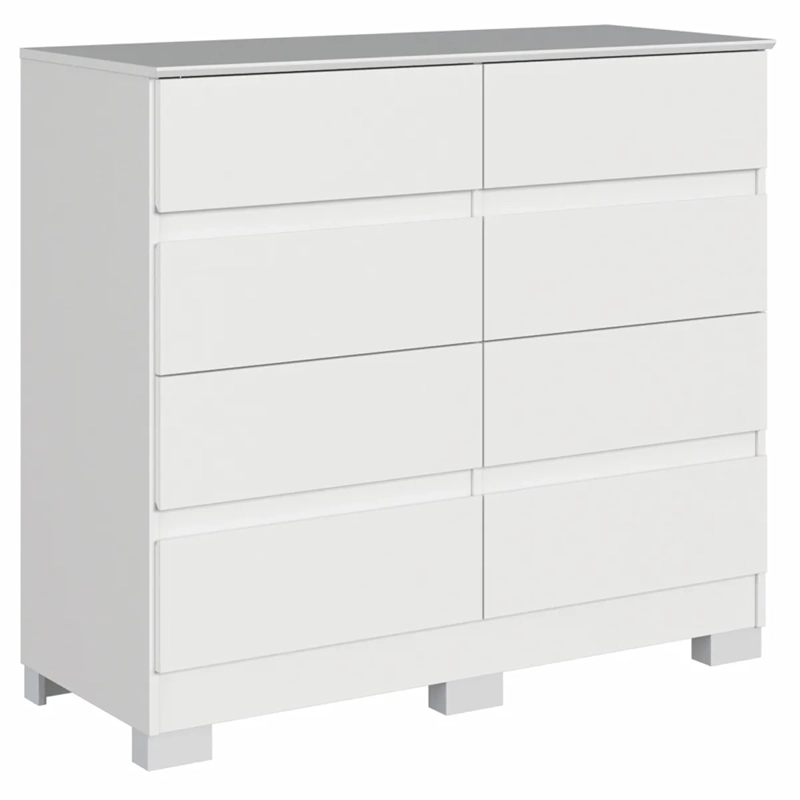 CÓMODA VEKKA HOME LARA 8 CAJONES BLANCO - 3