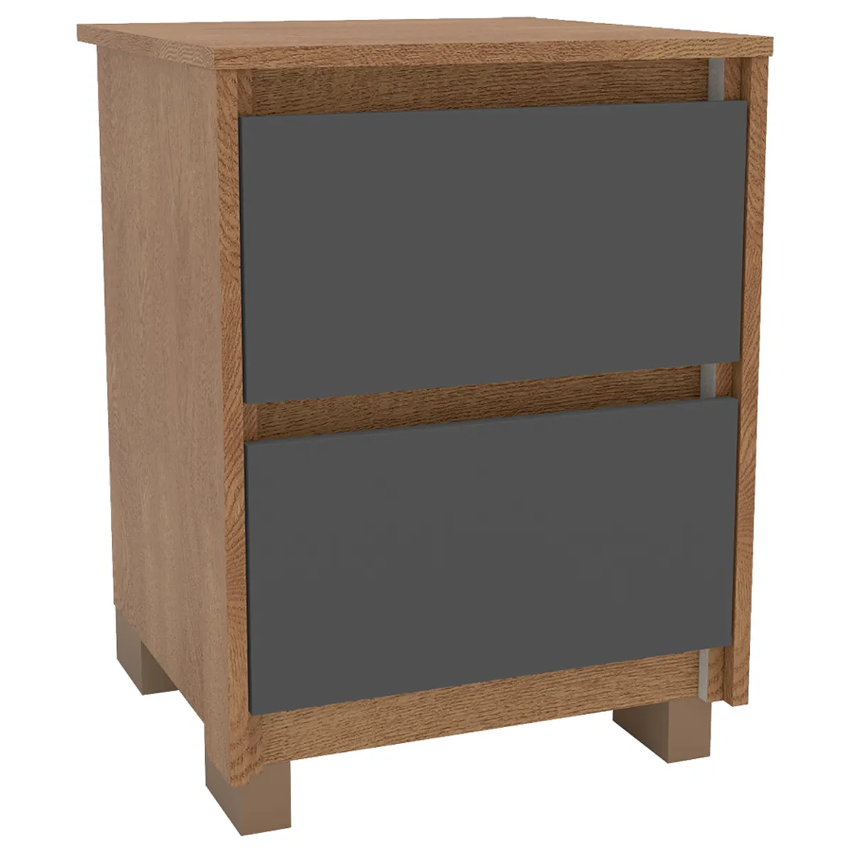 VELADOR VEKKA HOME COIMBRA 2 CAJONES GRIS - 3