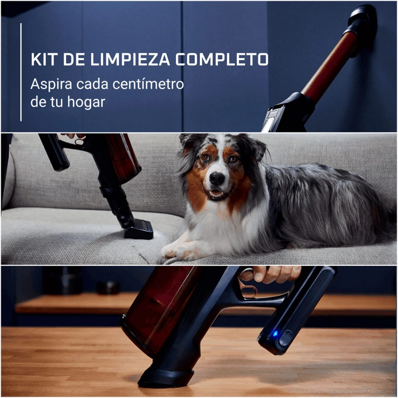 ASPIRADORA VERTICAL ROWENTA INALÁMBRICA L X-FORCE 13.60 150 AIRWATTS ANIMAL CARE - 8