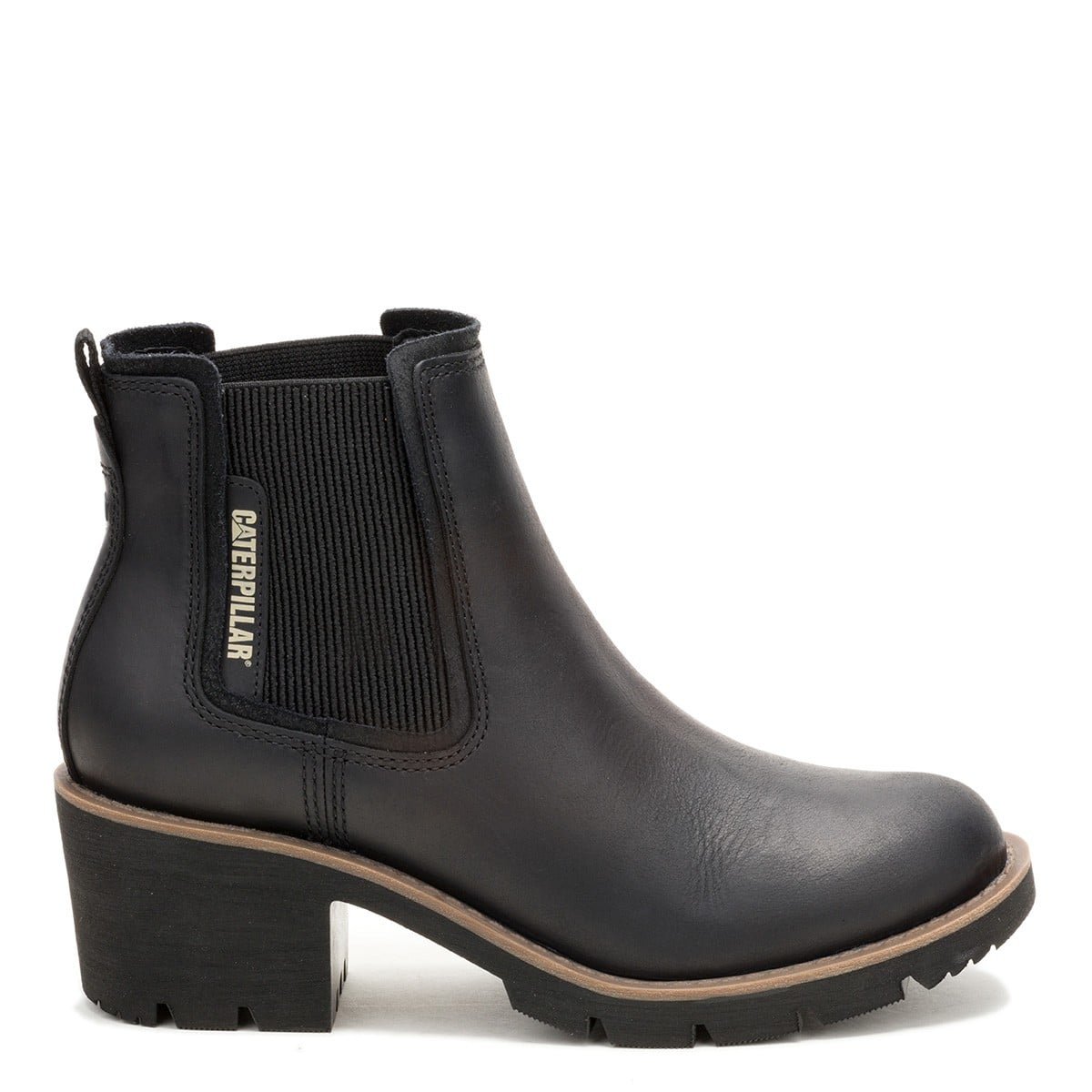 BOTINES CUERO MUJER CATERPILLAR NEGRO REWRITE CHELSEA - 1