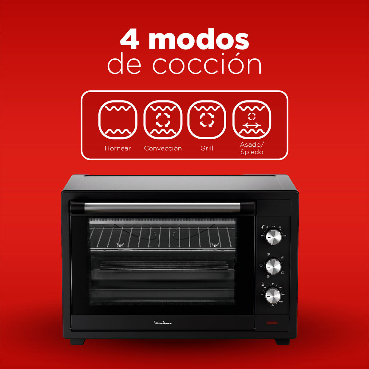 HORNO ELÉCTRICO MOULINEX 60 L OX2038V0 - 5