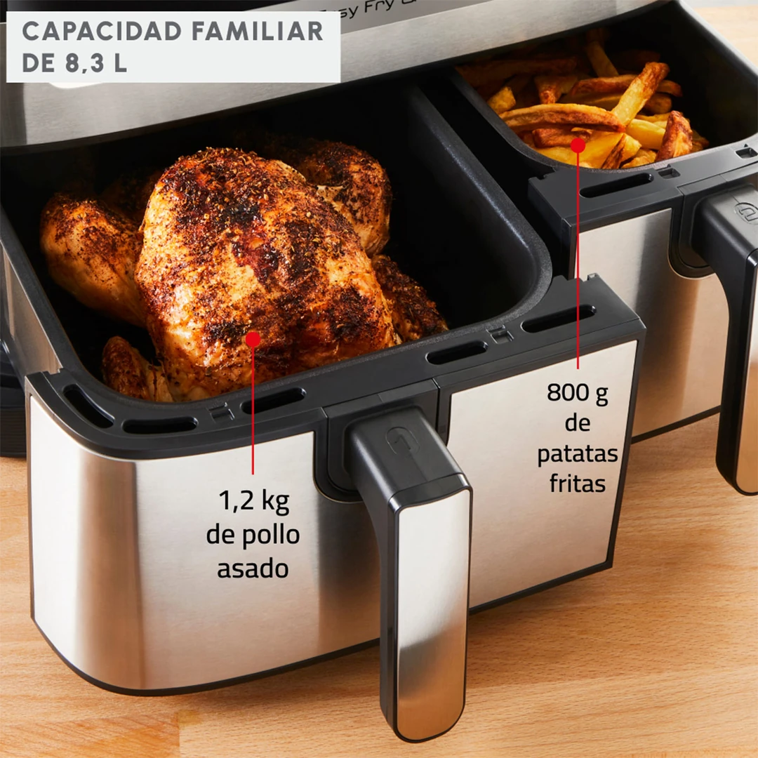 FREIDORA MOULINEX 8.3 LT EASY FRY & GRILL DUAL EZ905D20 - 3