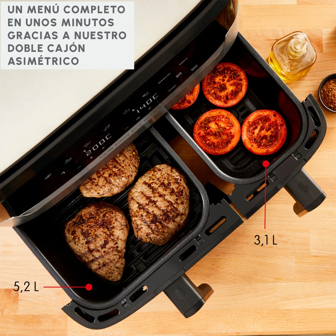 FREIDORA MOULINEX 8.3 LT EASY FRY & GRILL DUAL EZ905D20 - 4