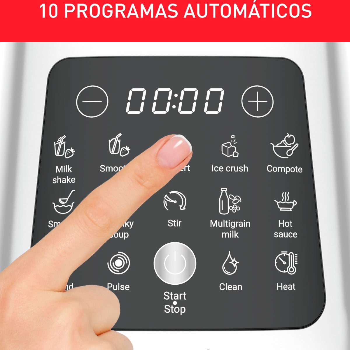 LICUADORA MOULINEX PERFECT MIX&COOK LM835D10 1400W 1.7 LT - 6