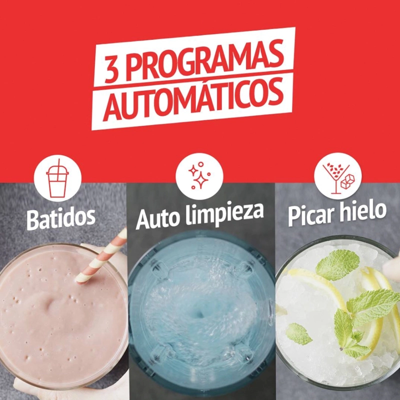 LICUADORA MOULINEX PERFECT MIX+ DIGITAL LM871D10 1200W - 4