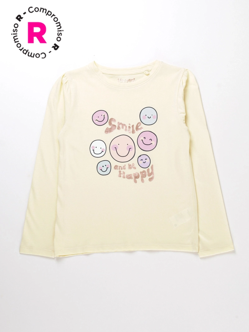 POLERA MANGA LARGA ALGODÓN NIÑA HARVEST PRINT - 1