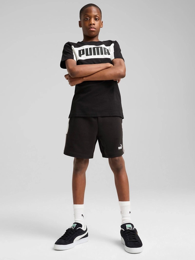 POLERA MANGA CORTA NIÑO PUMA BLOCK TEE - 1