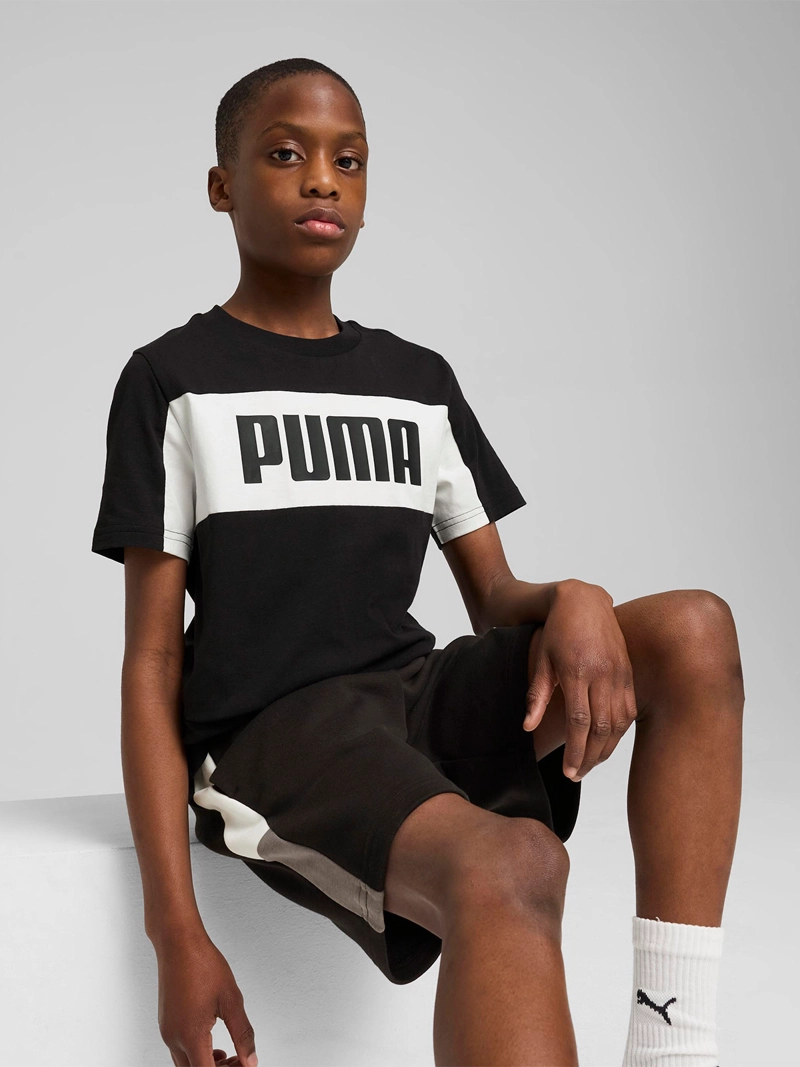 POLERA MANGA CORTA NIÑO PUMA BLOCK TEE - 2