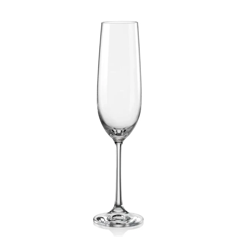 SET 6 COPAS CHAMPAGNE BOHEMIA VIOLA 190ML VIOLA - 1