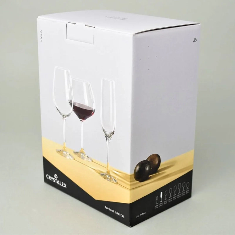 SET 6 COPAS CHAMPAGNE BOHEMIA VIOLA 190ML VIOLA - 4