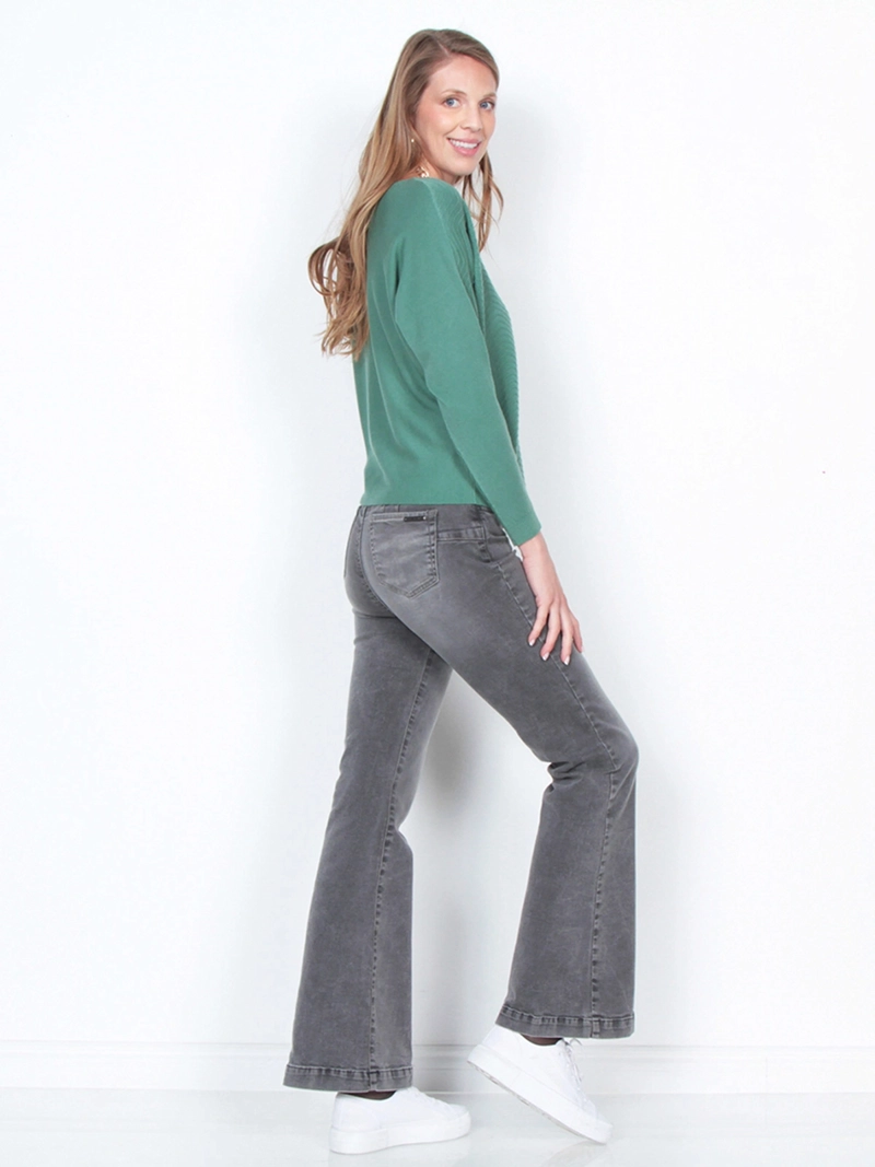 SWEATER MUJER WADOS MANGA LARGA ESCOTE BOTE - 3