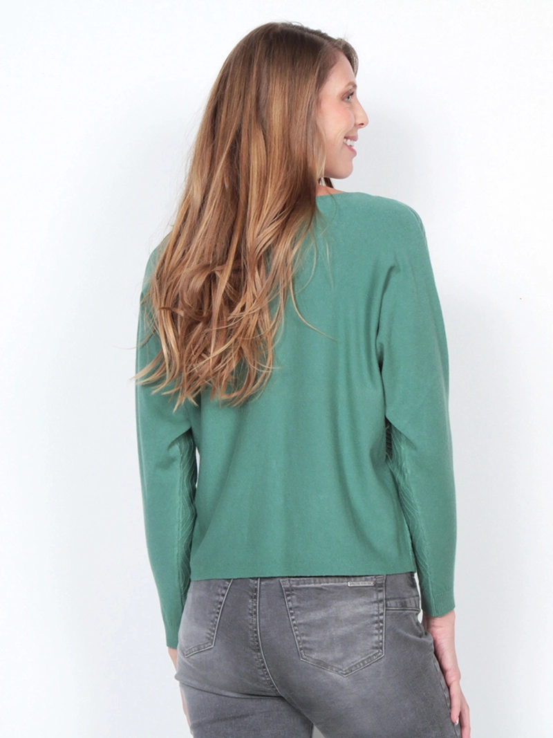 SWEATER MUJER WADOS MANGA LARGA ESCOTE BOTE - 5