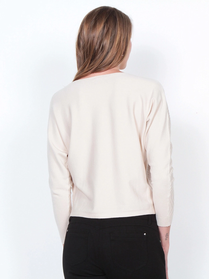 SWEATER MUJER WADOS MANGA LARGA ESCOTE BOTE - 5
