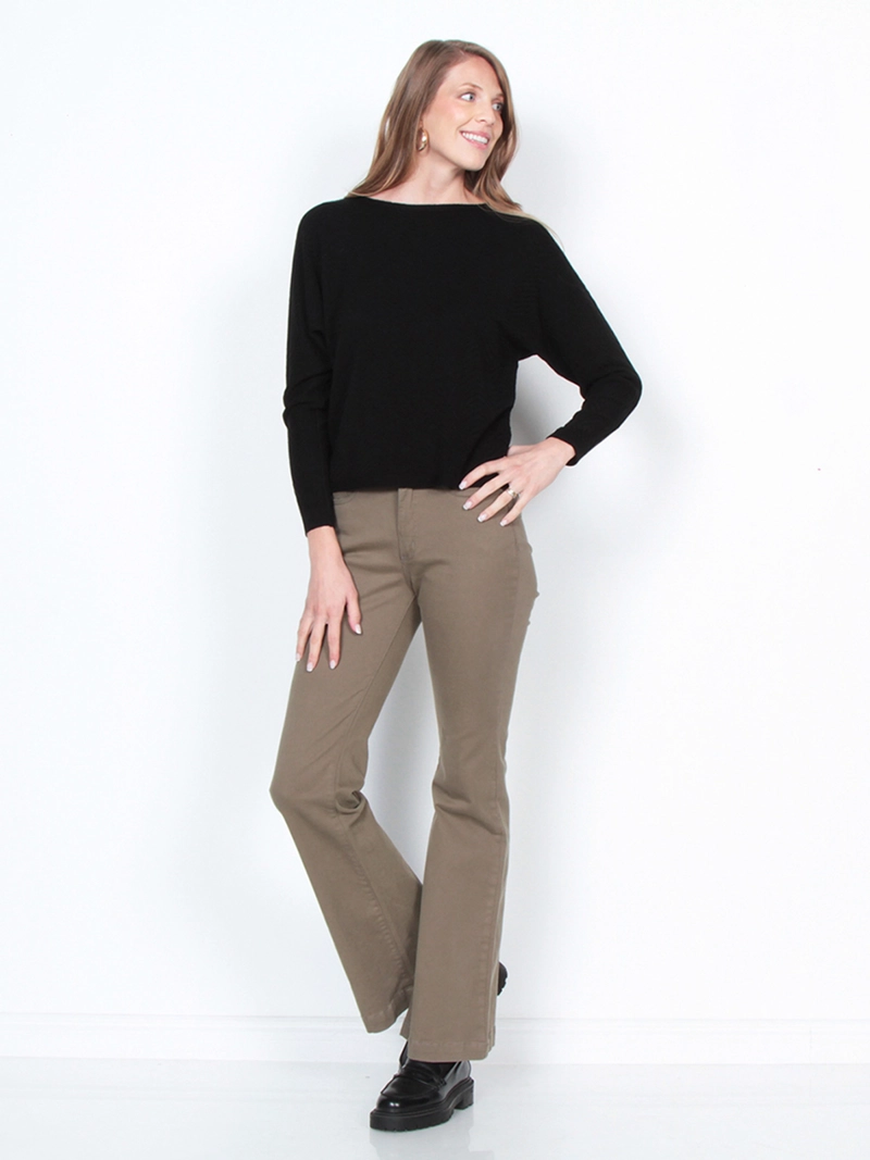 SWEATER MUJER WADOS MANGA LARGA ESCOTE BOTE - 2
