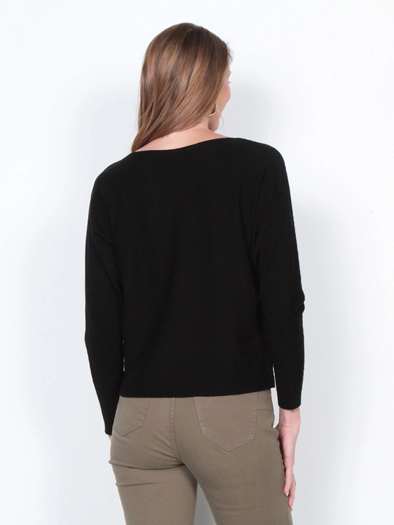 SWEATER MUJER WADOS MANGA LARGA ESCOTE BOTE - 5