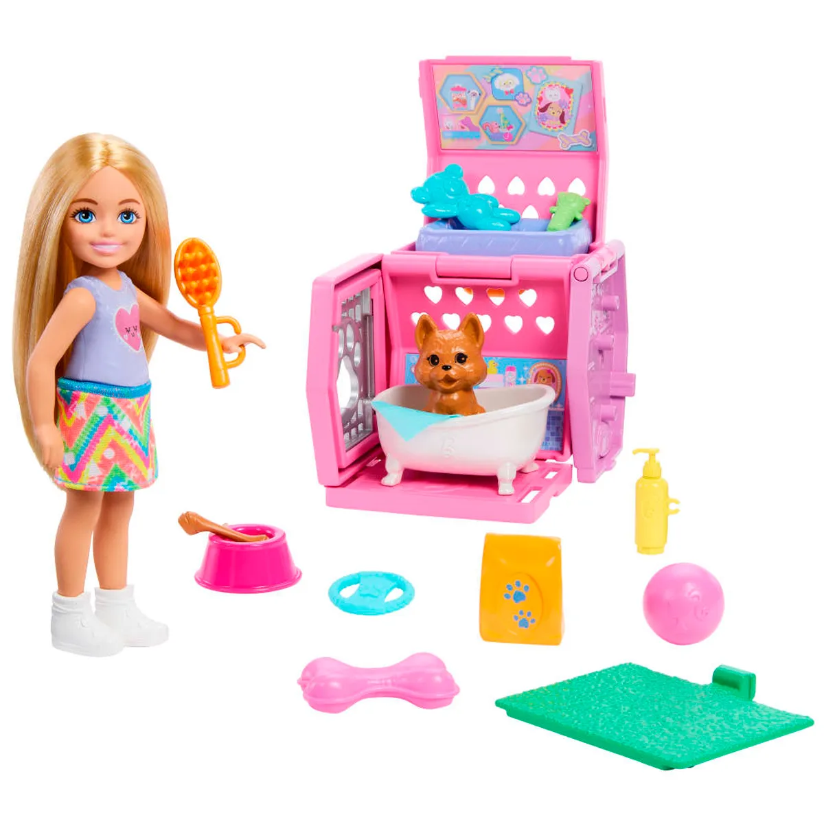BARBIE SET DE JUEGO CHELSEA FIESTA DE PERRITOS - 1
