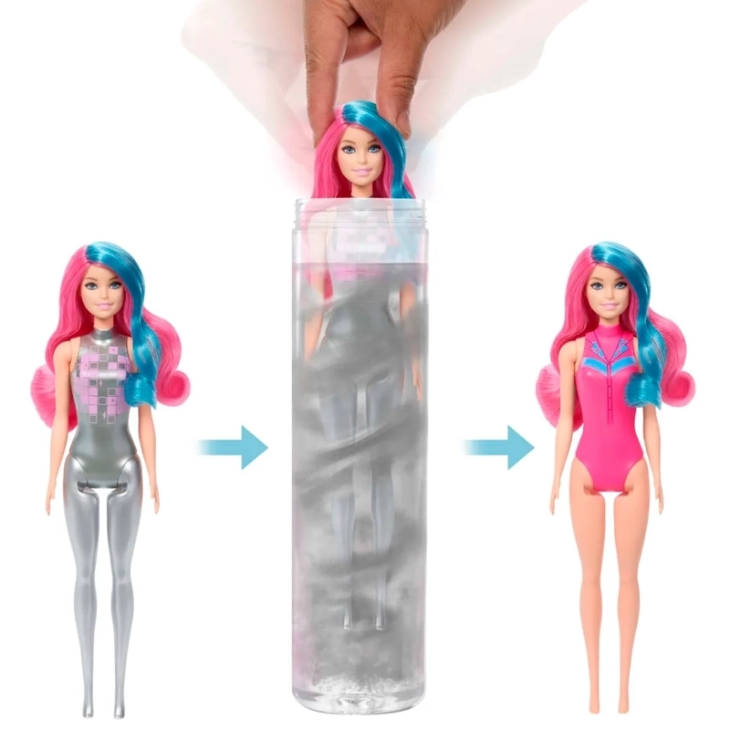 MUÑECA BARBIE COLOR REVEAL MODA DISCO SORPRESA MODELO ALEATORIO - 3
