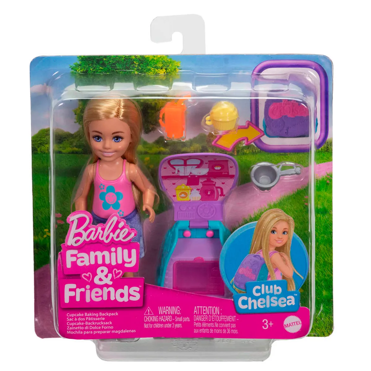 BARBIE SET DE JUEGO CHELSEA MOCHILA PARA HORNEAR CUPCAKES - 6