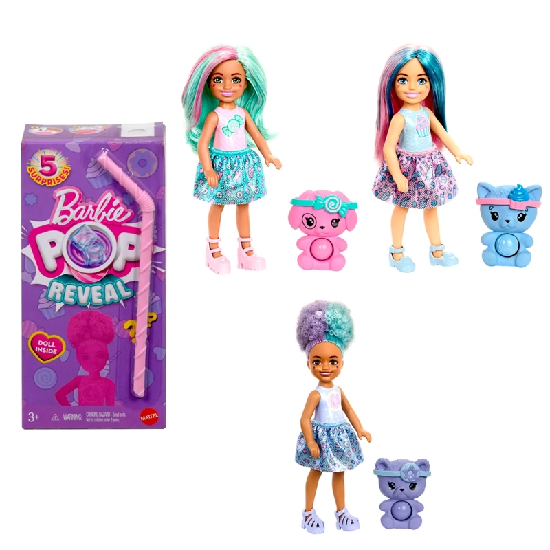 BARBIE POP REVEAL MUÑECA CHELSEA DULCES SORPRESAS - 1