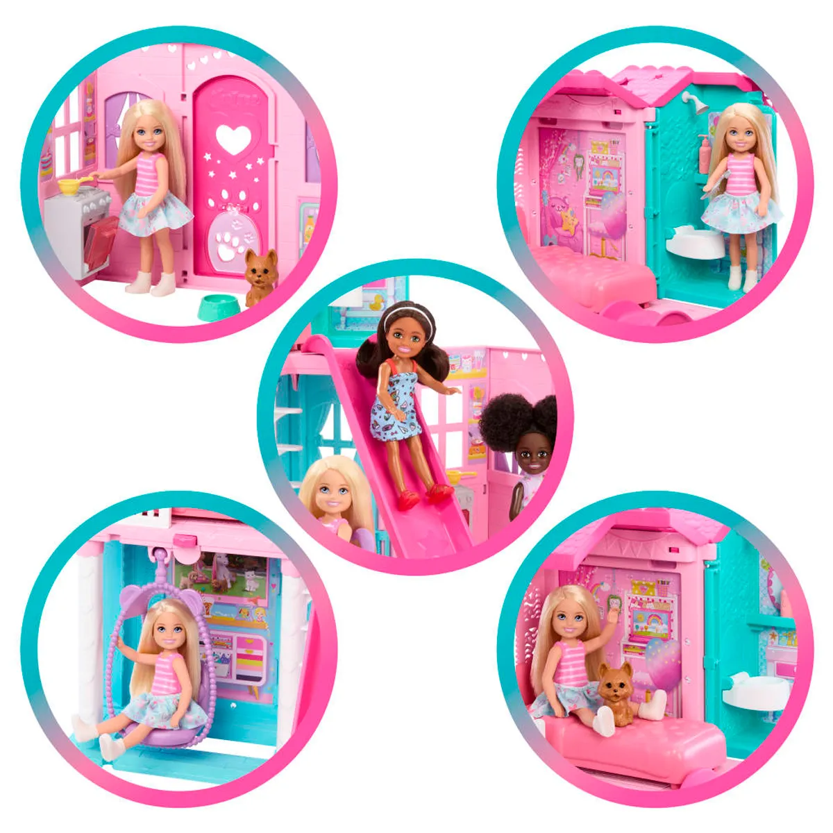 BARBIE CASA DE MUÑECAS CASA TRANSFORMABLE DE CHELSEA - 4